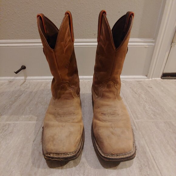 Brothers and Sons Mens Skull Western Boot Broad Square Toe size 11 D - Picture 2 of 5